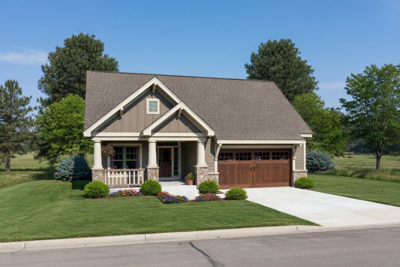 Exterior - Front Elevation 2 for Craftsman House Plan #20-2414 - 3 bed, 2.5 bath