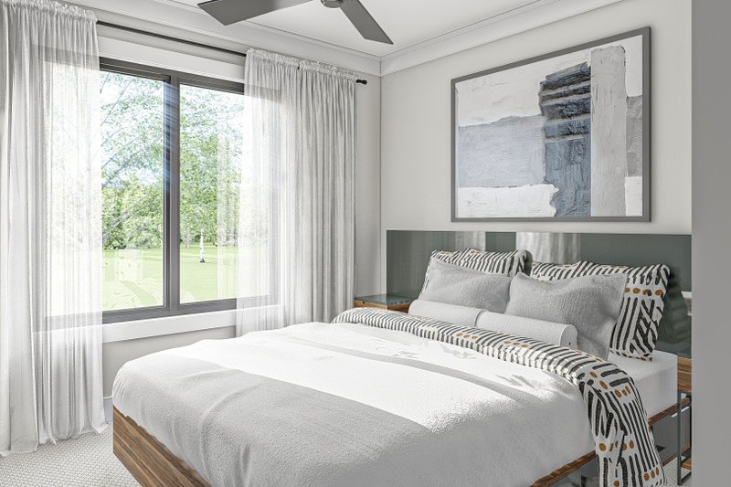 Dream House Plan - Interior - Bedroom 1 for Farmhouse House Plan #455-306 - 3 bed, 2.5 bath