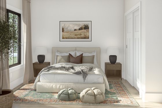 Interior - Bedroom for Modern House Plan #455-521 - 1 bed, 1 bath