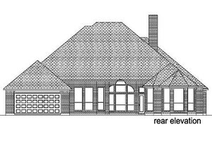 Exterior - Rear Elevation for Traditional House Plan #84-275 - 3 bed, 3 bath