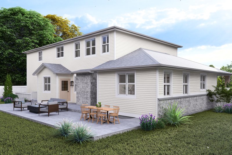 Architectural House Design - Exterior - Rear Elevation for Farmhouse House Plan #1060-368 - 5 bed, 4 bath