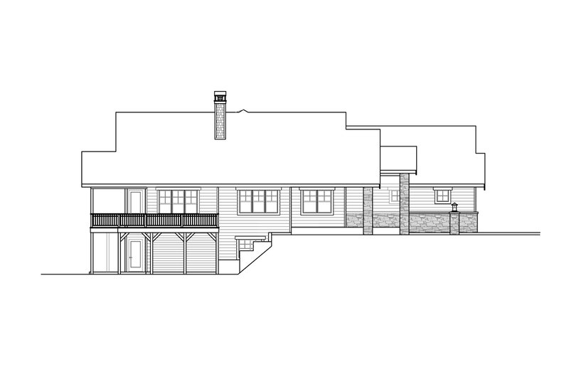 House Design - Exterior - Other Elevation for Ranch House Plan #124-1106 - 3 bed, 2 bath