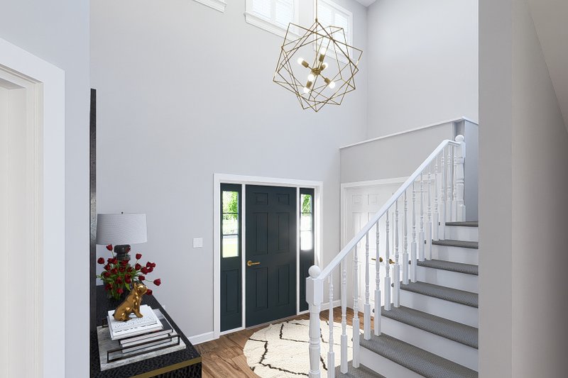 House Design - Interior - Entry 1 for Craftsman House Plan #1060-215 - 4 bed, 2.5 bath