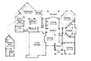 Mediterranean Style House Plan - 5 Beds 3 Baths 4505 Sq/Ft Plan #411-209 