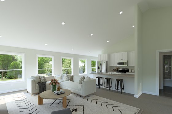 Interior - Family Room 2 for Craftsman House Plan #1060-390 - 2 bed, 1 bath