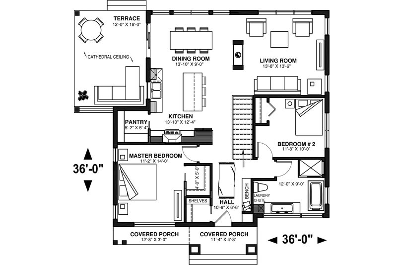 Farmhouse Style House Plan - 3 Beds 2 Baths 2380 Sq/Ft Plan #23-2758 ...