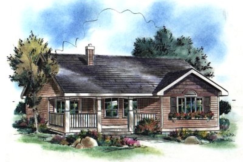 Home Plan - Ranch Exterior - Front Elevation Plan #18-1046