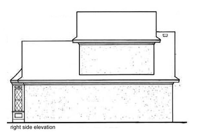 Home Plan - right elevation