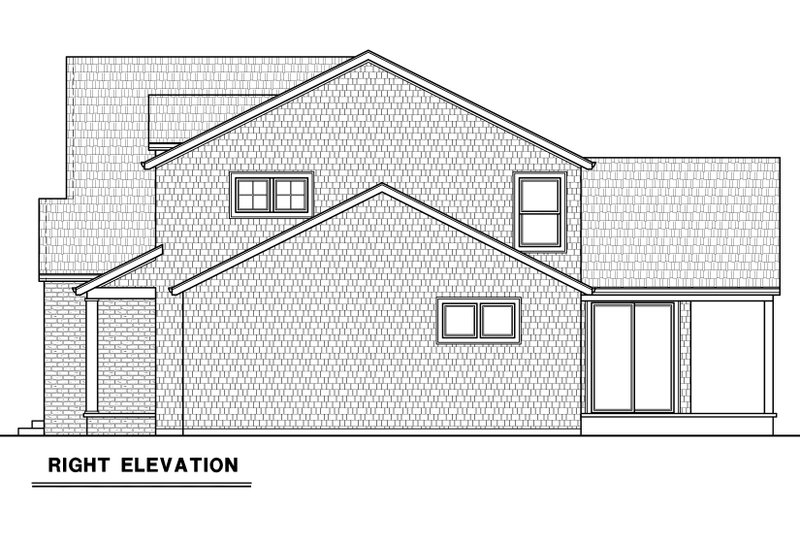 House Design - Exterior - Other Elevation 1 for Farmhouse House Plan #1070-208 - 4 bed, 2.5 bath