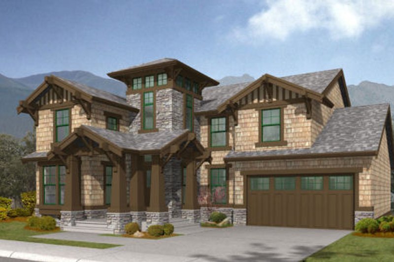 Dream House Plan - Exterior - Front Elevation for Craftsman House Plan #132-128 - 3 bed, 2.5 bath