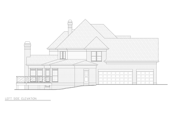 Exterior - Other Elevation for European House Plan #119-349 - 4 bed, 3 bath