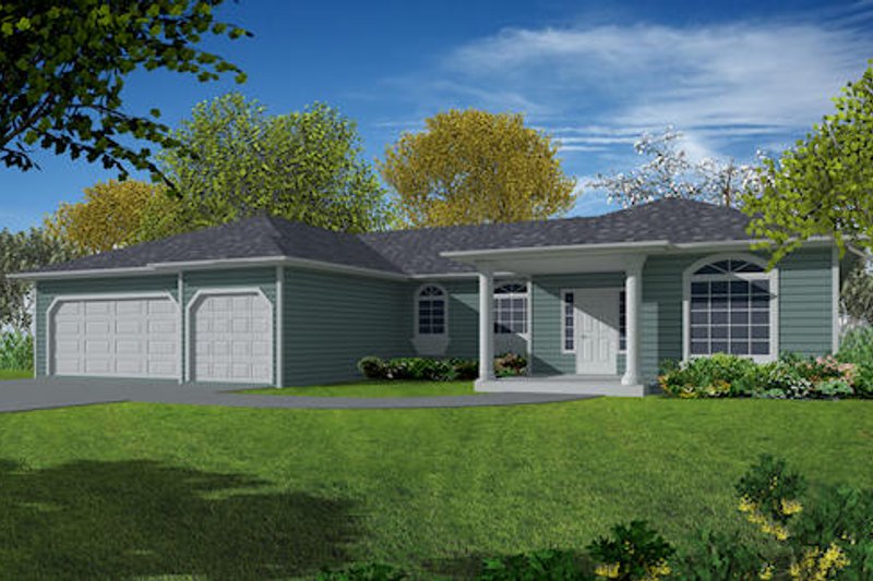Home Plan - Traditional Exterior - Front Elevation Plan #437-15
