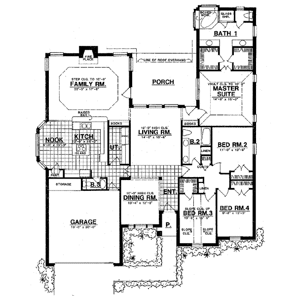 House Plan Design - European Floor Plan - Main Floor Plan #40-269