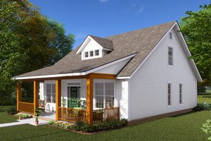 Exterior - Other Elevation for Cottage House Plan #513-6 - 3 bed, 2.5 bath