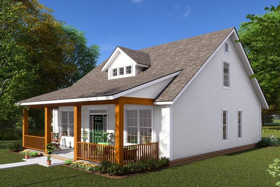 Exterior - Other Elevation for Cottage House Plan #513-6 - 3 bed, 2.5 bath
