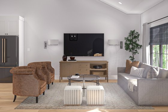 Interior - Family Room 1 for Modern House Plan #455-445 - 4 bed, 3 bath