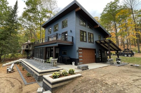 Exterior - Front Elevation 3 for Contemporary House Plan #932-548 - 2 bed, 2.5 bath