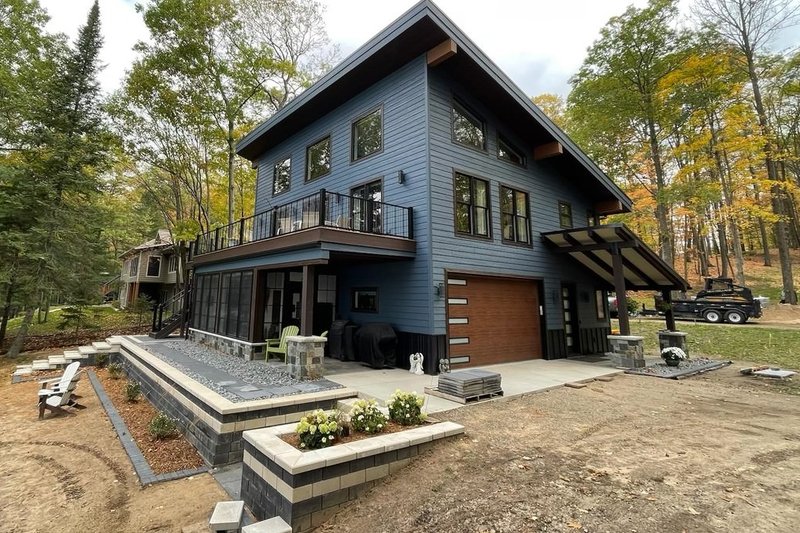House Blueprint - Exterior - Front Elevation 3 for Contemporary House Plan #932-548 - 2 bed, 2.5 bath