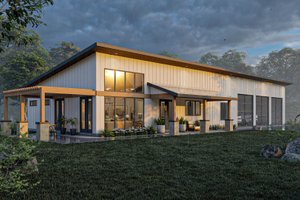 House Design - Exterior - Other Elevation for Barndominium House Plan #455-251 - 4 bed, 2 bath