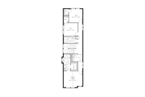 Floor Plan - Upper Floor for Bungalow House Plan #423-1 - 3 bed, 2.5 bath
