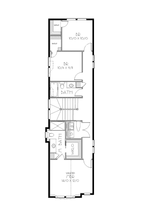 Bungalow Floor Plan - Upper Floor Plan #423-1