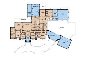 Floor Plan - Main Floor for European House Plan #923-279 - 4 bed, 4.5 bath
