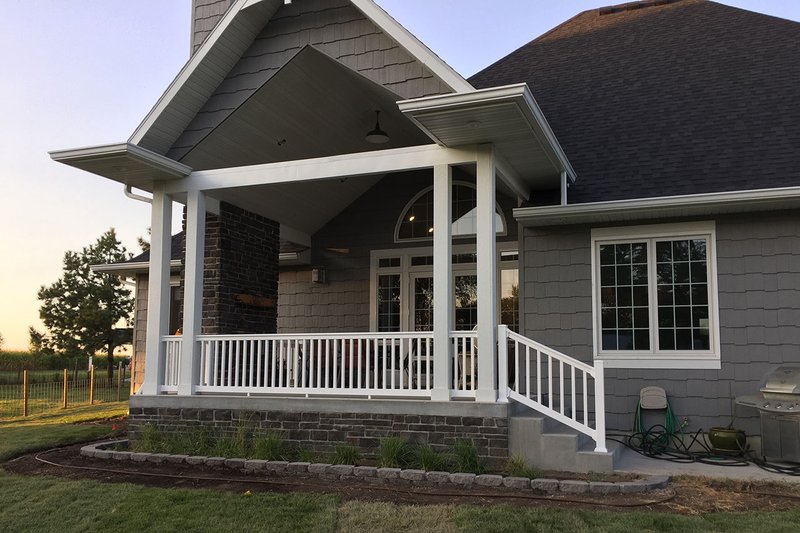 Architectural House Design - Exterior - Covered Porch for Craftsman House Plan #48-639 - 3 bed, 2.5 bath