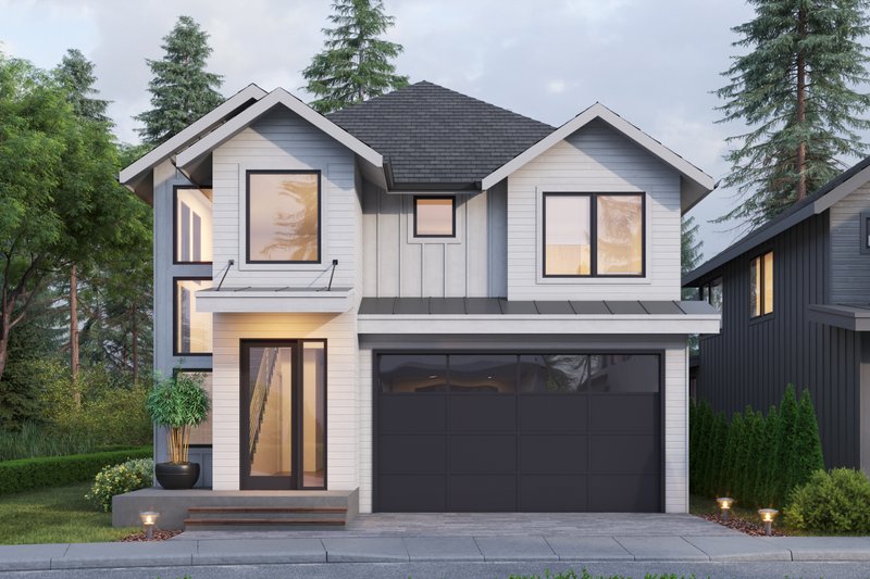 Home Plan - Contemporary Exterior - Front Elevation Plan #1066-202