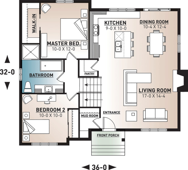 House Plan Design - Floor Plan - Main Floor Plan #23-138