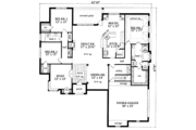 Traditional Style House Plan - 4 Beds 2 Baths 2472 Sq/Ft Plan #42-264 