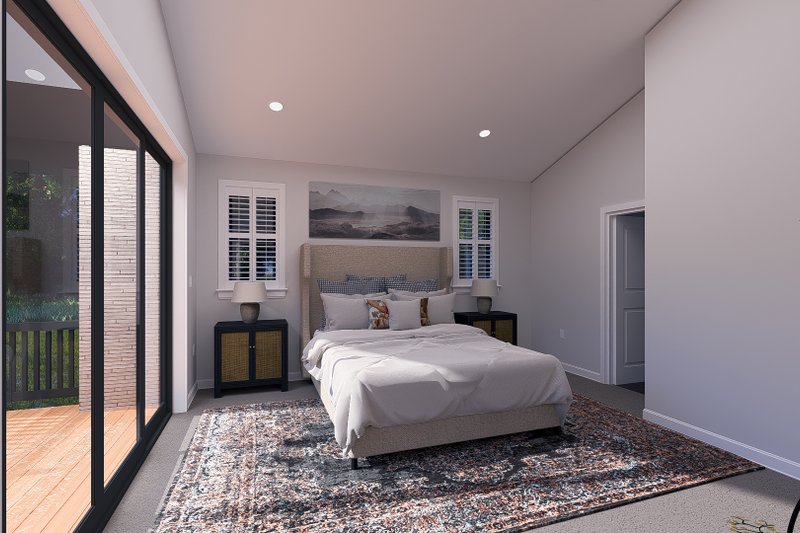 Dream House Plan - Interior - Master Bedroom 1 for Modern House Plan #1060-365 - 3 bed, 2.5 bath
