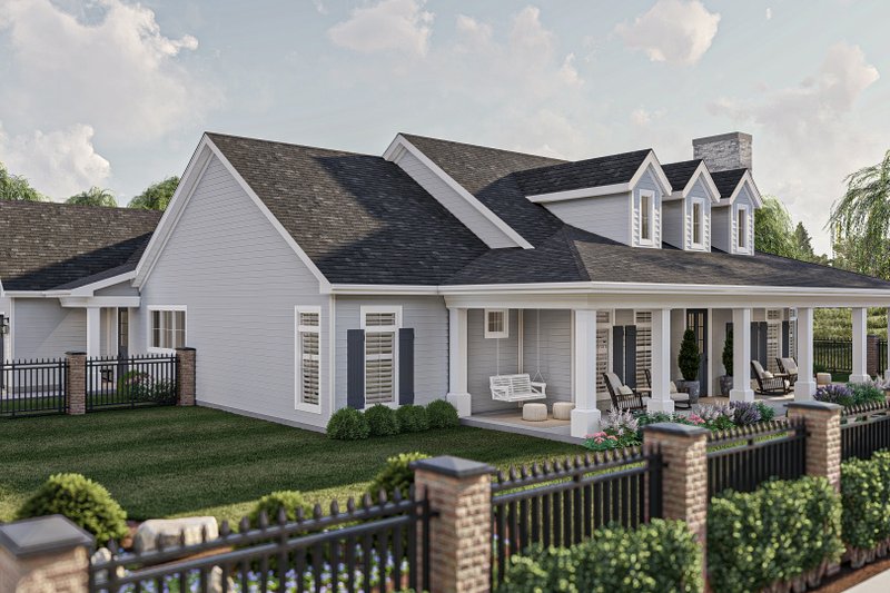 House Blueprint - Exterior - Other Elevation for Southern House Plan #455-558 - 3 bed, 2.5 bath