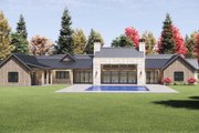 Modern Style House Plan - 4 Beds 4.5 Baths 4944 Sq/Ft Plan #1096-172 Exterior 