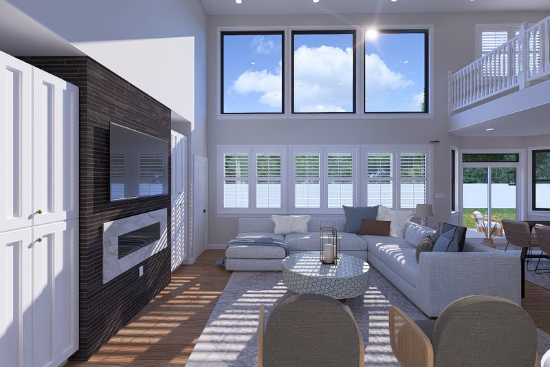 Dream House Plan - Interior - Family Room for Traditional House Plan #1060-288 - 4 bed, 2.5 bath