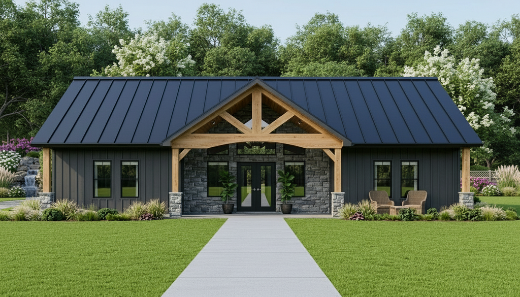 Exterior - Front Elevation 2 for Country House Plan #1064-268 - 2 bed, 2 bath