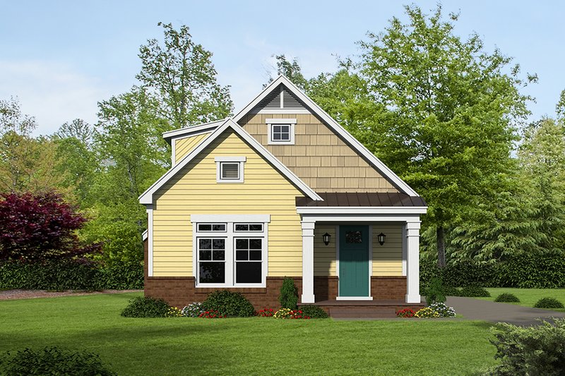 Dream House Plan - Cottage Exterior - Front Elevation Plan #932-24