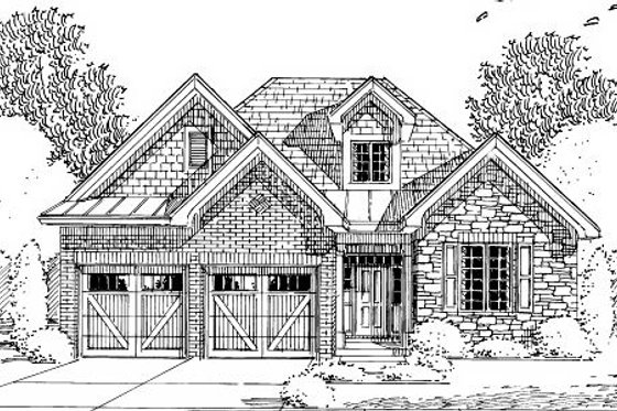 Exterior - Other Elevation for Craftsman House Plan #46-432 - 3 bed, 2 bath