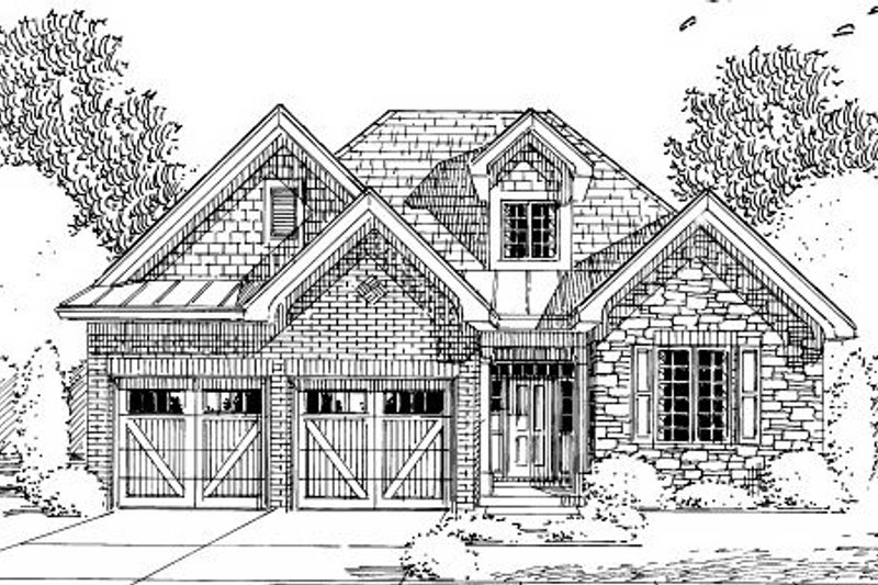 Dream House Plan - Exterior - Other Elevation for Craftsman House Plan #46-432 - 3 bed, 2 bath
