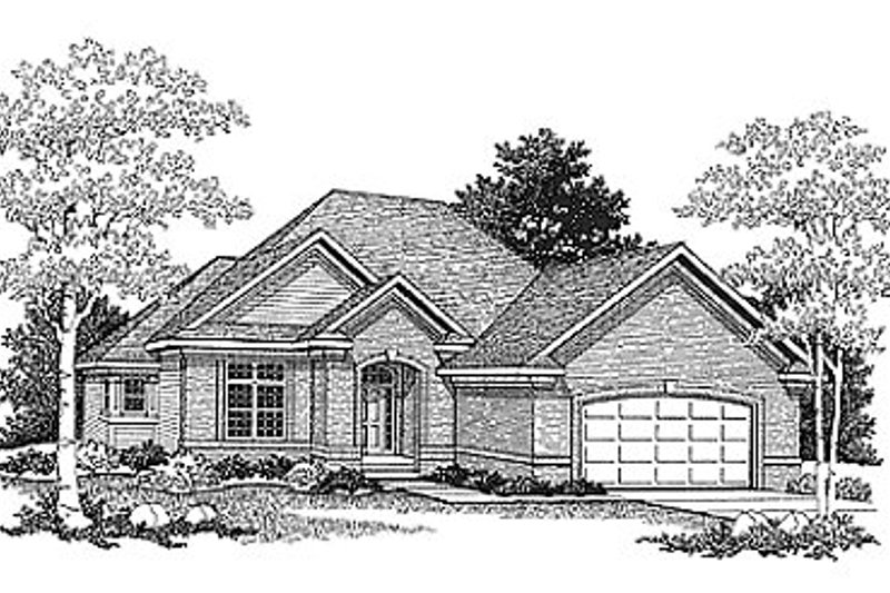 Architectural House Design - Traditional Exterior - Front Elevation Plan #70-240