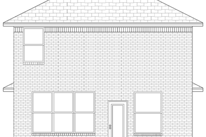 Home Plan - Exterior - Rear Elevation for Craftsman House Plan #84-500 - 3 bed, 2.5 bath