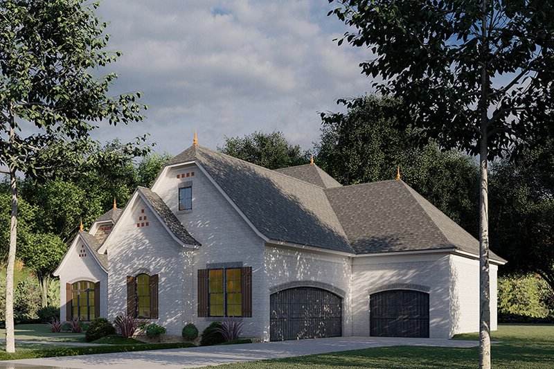 Architectural House Design - Exterior - Other Elevation 1 for Ranch House Plan #923-94 - 2 bed, 2.5 bath