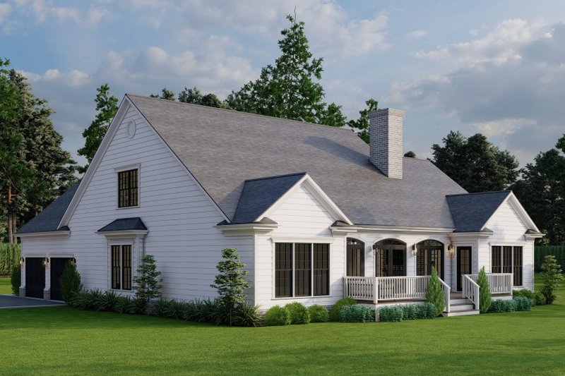 Architectural House Design - Exterior - Other Elevation 1 for Country House Plan #923-35 - 3 bed, 2 bath
