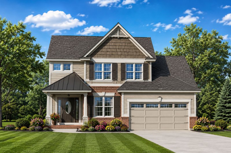 Dream House Plan - Exterior - Front Elevation 4 for Bungalow House Plan #20-1230 - 3 bed, 2.5 bath