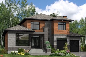 2400 square foot 3 bedroom 2 1/2 bath modern house plan