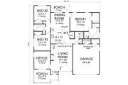 Cottage Style House Plan - 3 Beds 2 Baths 1748 Sq/Ft Plan #513-2090 