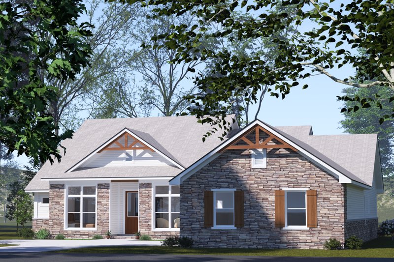 Home Plan - Exterior - Other Elevation 1 for Craftsman House Plan #513-2336 - 4 bed, 3 bath