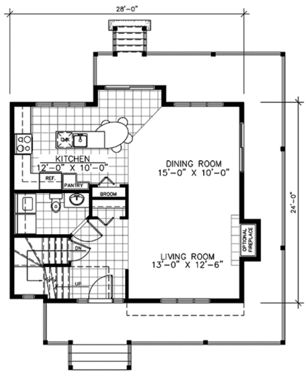 Farmhouse Floor Plan - Main Floor Plan #138-292