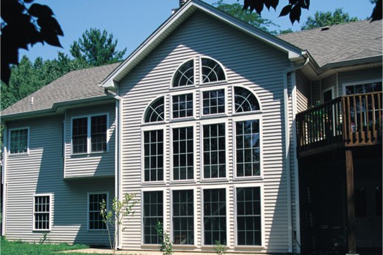 Exterior - Rear Elevation for Country House Plan #57-131 - 3 bed, 2 bath