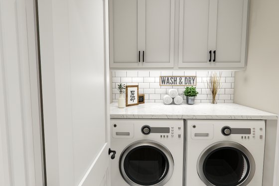 Interior - Laundry for Farmhouse House Plan #51-1386 - 3 bed, 2.5 bath