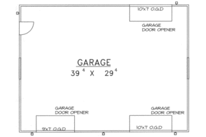 Floor Plan - Main Floor for Traditional House Plan #117-368, 0 bath